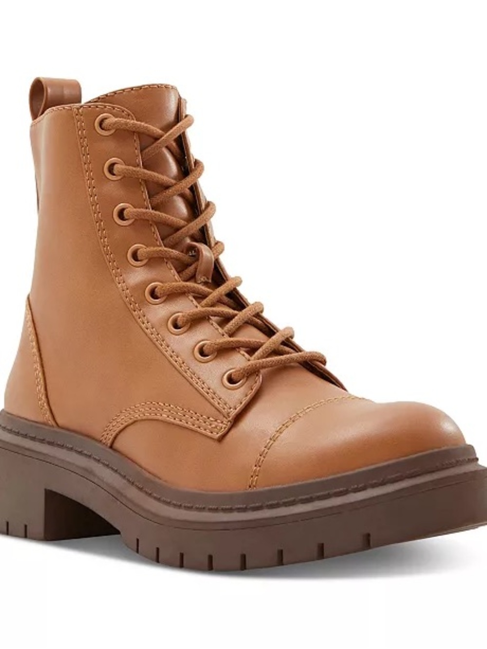 Aldo Grandleap Lug Sole Combat Boots Brown size 6.5 New with original box NIB